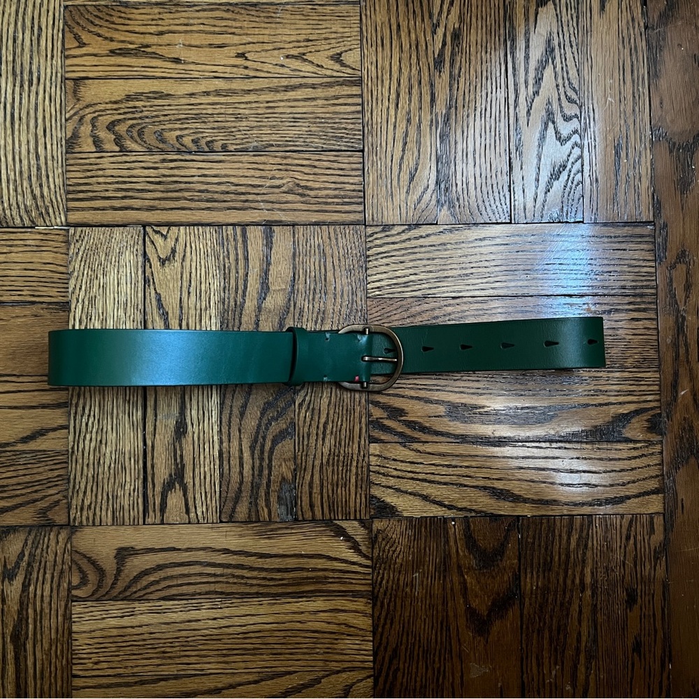 Green Leather Belt
